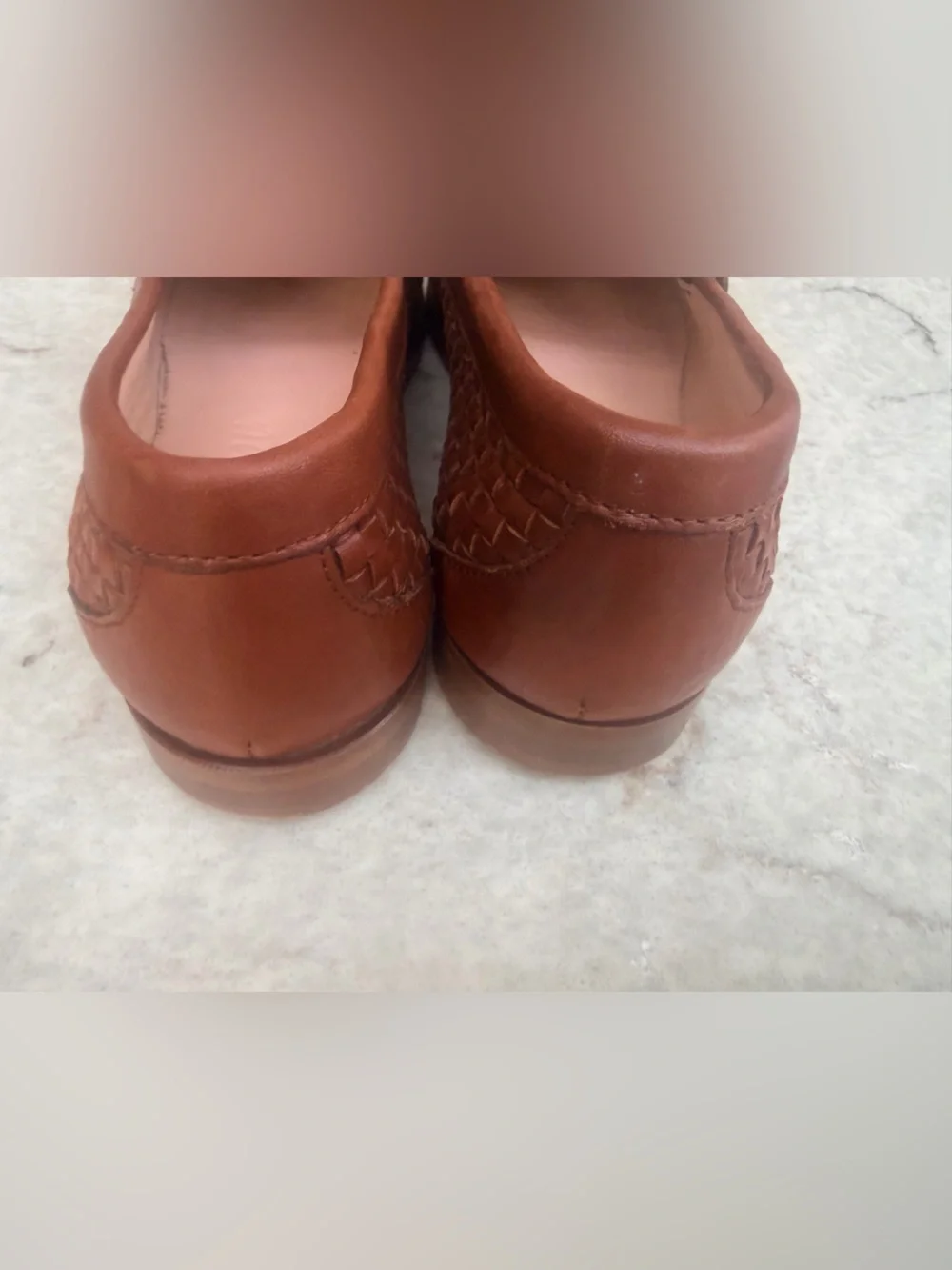 J. Crew Woven Leather Penny Loafers in Brown